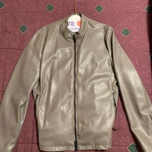 Zara Men grey perforated jacket